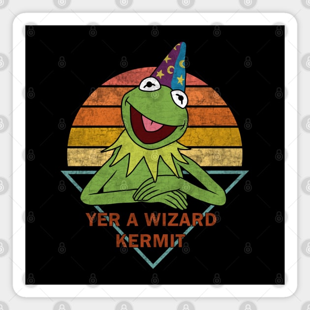 Yer A Wizard Kermit Magnet by valentinahramov